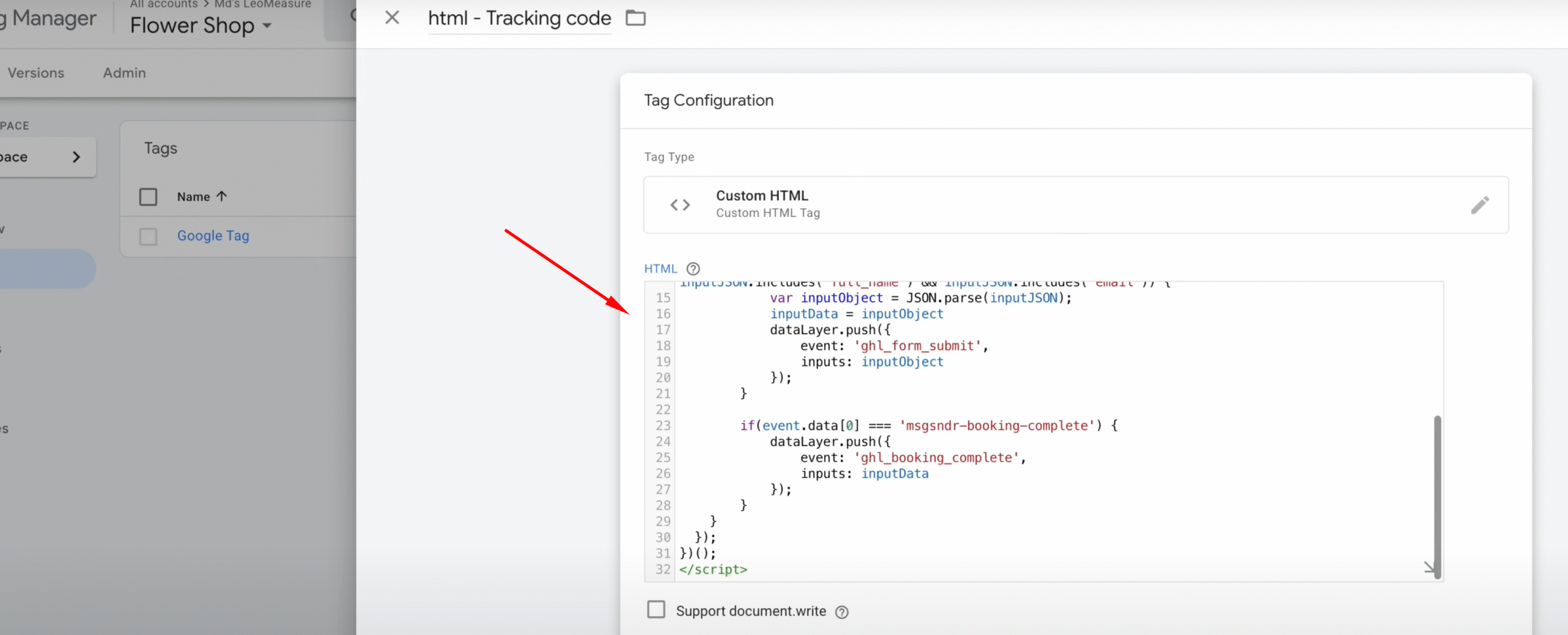 GoHighLevel Form Tracking Code