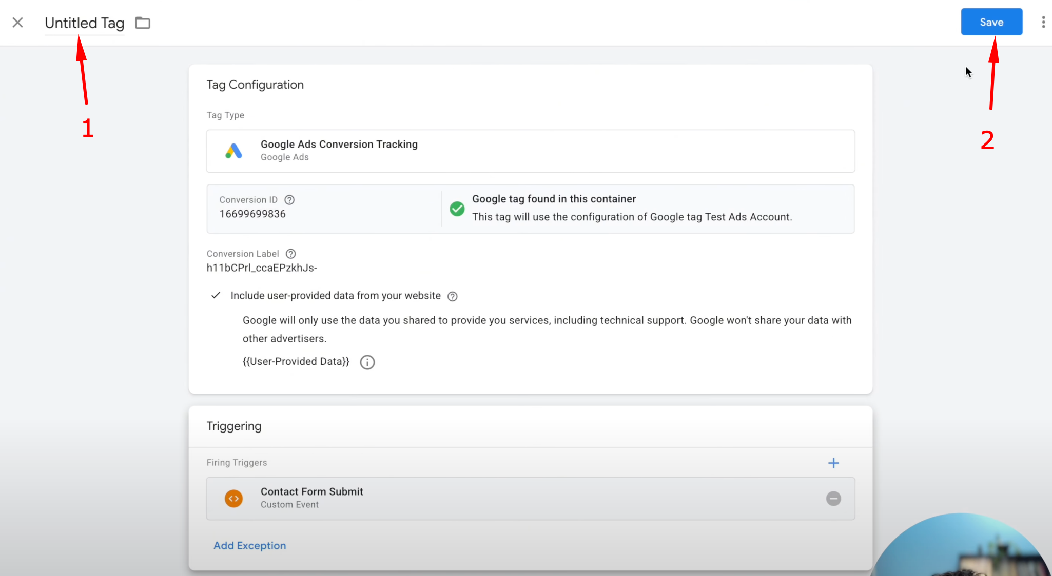 GoHighLevel Google Ads Conversion Tracking