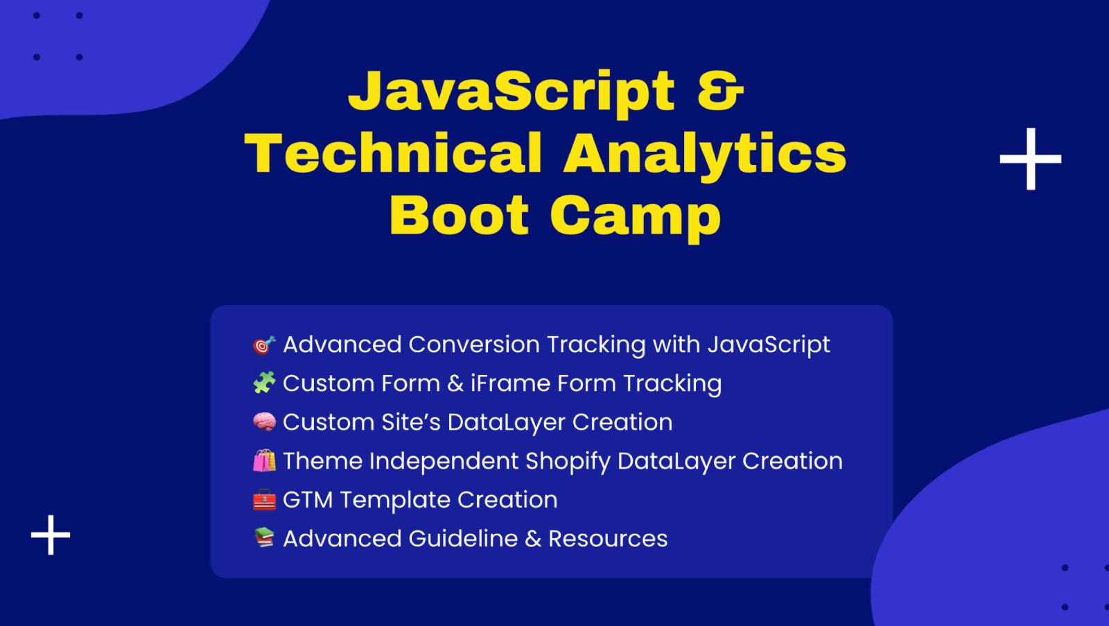 JavaScript & Technical Analytics BootCamp – May 2025 (Language: Bangla)