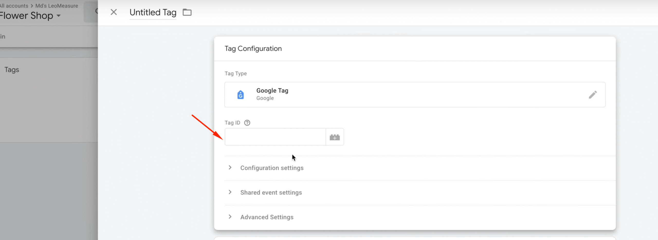 GTM Google Tag ID